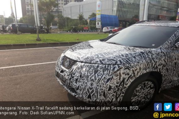 Nissan X-Trail Facelift Tertangkap Berkeliaran di Jalan Raya Serpong - JPNN.COM