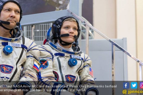 Astronaut AS dan Rusia Rampungkan Misi 204 Hari di Luar Angkasa - JPNN.COM