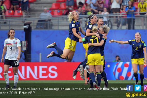 Menang Comeback Atas Jerman, Swedia Masuk Semifinal Piala Dunia Wanita 2019 - JPNN.COM