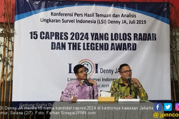 Daftar 15 Nama Kandidat Capres 2024 versi LSI Denny JA, 1 Masih Misterius - JPNN.COM