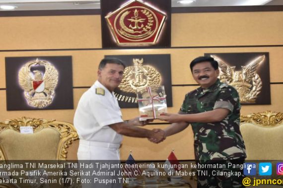 Respons Panglima TNI Saat Menerima Panglima Armada Pasifik AS - JPNN.COM
