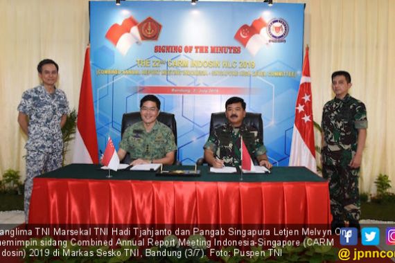 Panglima TNI dan Pangab Singapura Pimpin Sidang CARM Indosin HLC di Bandung - JPNN.COM