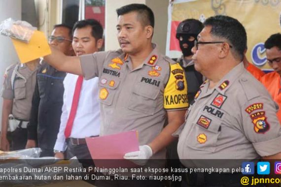 Polisi Tangkap Satu Pelaku Pembakaran Lahan di Dumai - JPNN.COM