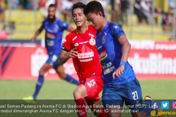 Menang Tipis di Markas Semen Padang, Arema FC Naik Lima Peringkat - JPNN.COM