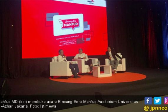 Bincang Seru Mahfud MD, Dibuka Serius soal Tuhan, Ditutup Cak Lontong dengan Jenaka - JPNN.COM