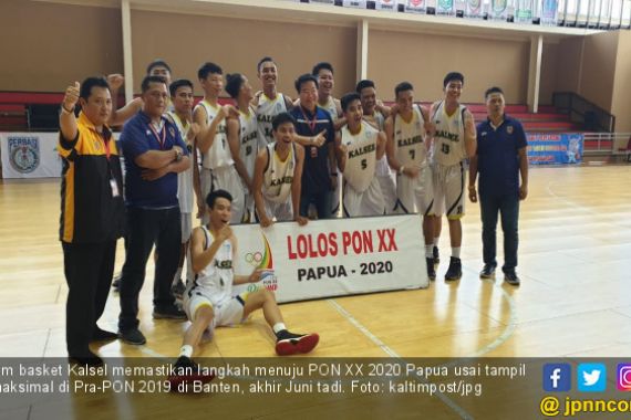 Raih Runner Up di Fase Grup, Tim Basket Kalsel Lolos ke PON Papua - JPNN.COM