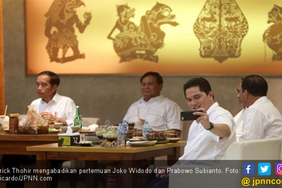 Kesan Erick Thohir yang Menjadi Saksi Pertemuan Jokowi - Prabowo - JPNN.COM
