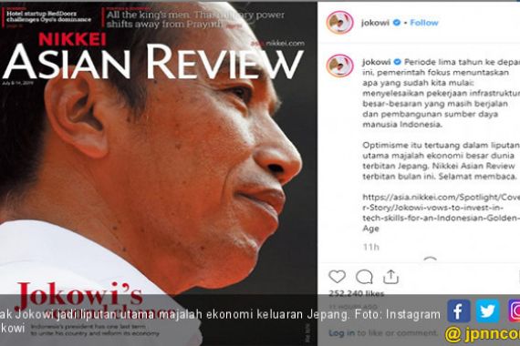 Pak Jokowi jadi Sampul Depan Majalah Terbitan Jepang - JPNN.COM