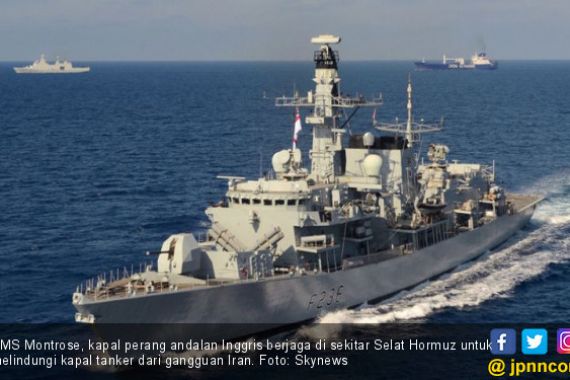 Kapal Perang Andalan Inggris Sudah Parkir di Hormuz, Mengancam Iran - JPNN.COM