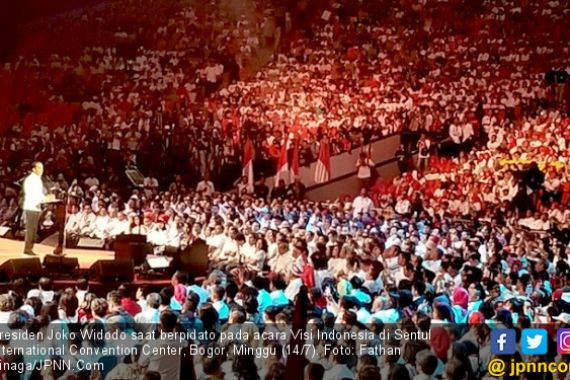 Pidato Sekitar 20 Menit, Jokowi tak Sebut Nama Prabowo - JPNN.COM