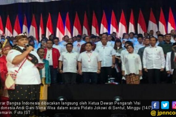 Ikrar Bangsa Indonesia dalam Pidato Jokowi Semakin Memperlihatkan Persatuan - JPNN.COM
