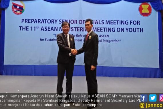 Wakil Indonesia Serahkan Kepemimpinan ASEAN SOMY ke Laos - JPNN.COM