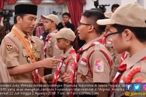 Pesan Presiden Jokowi untuk Pramuka Peserta Jambore Kepanduan Dunia - JPNN.COM