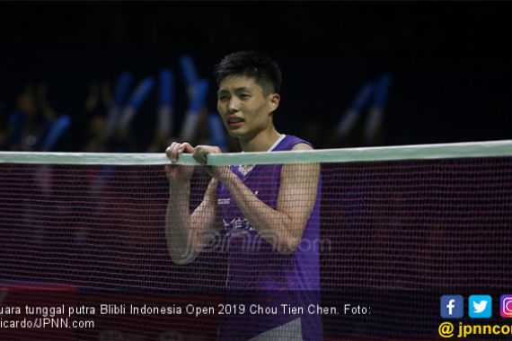 Blibli Indonesia Open 2019: Chou Tien Chen pun Menangis - JPNN.COM
