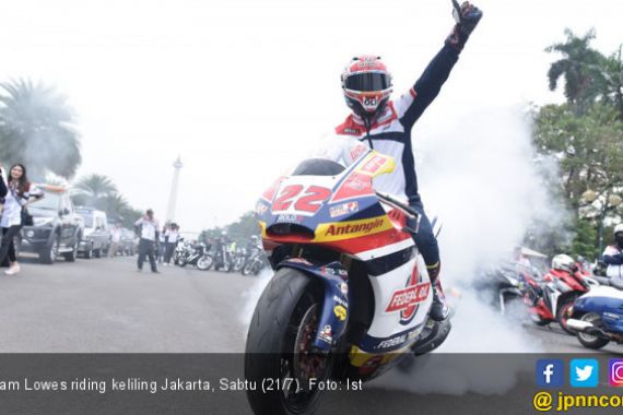 Sam Lowes Riding Keliling Jakarta, Hormat ke Patung Sudirman Hingga Target Moto2 - JPNN.COM