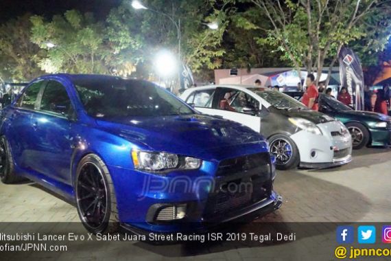 Mitsubishi Lancer Evo X Sabet Juara Street Racing ISR 2019 Tegal - JPNN.COM
