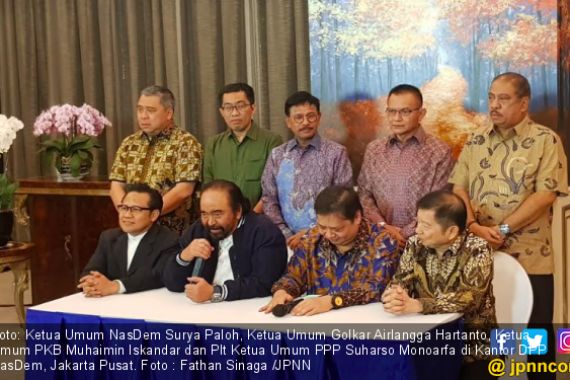 Empat Ketum Parpol Koalisi Jokowi Bertemu, NasDem Tak Mau Ada Virus Pengganggu - JPNN.COM