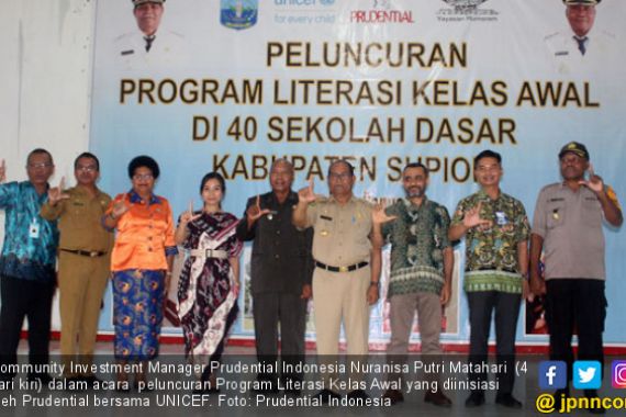 Gandeng UNICEF, Prudential Indonesia Majukan Pendidikan di Kabupaten Supiori - JPNN.COM