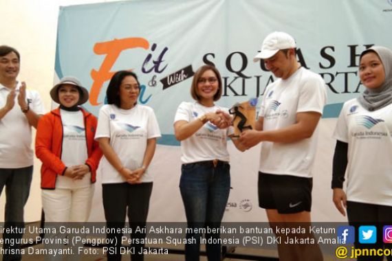Beri Bantuan, Garuda Indonesia Dorong Kemajuan Prestasi Squash Jakarta - JPNN.COM