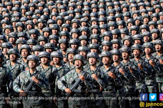 Tiongkok Siap Kirim Tentara untuk Gebuk Demonstran Hong Kong - JPNN.COM