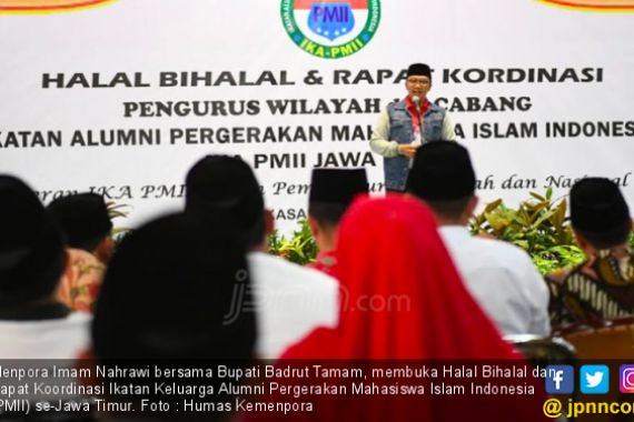 Menpora Buka Halal Bihalal dan Rakor IKA PMII se-Jawa Timur - JPNN.COM