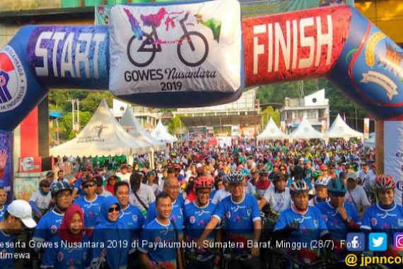 5.000 Pesepeda Antusias Ikuti Gowes Nusantara di Payakumbuh - JPNN.COM