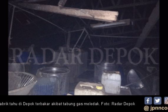 Tabung Gas Meledak, 8 Pekerja Pabrik Tahu di Depok Mengalami Luka Bakar - JPNN.COM