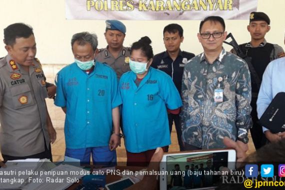 Pasutri Ini Nekat jadi Calo PNS dan Palsukan Uang Ratusan Juta - JPNN.COM