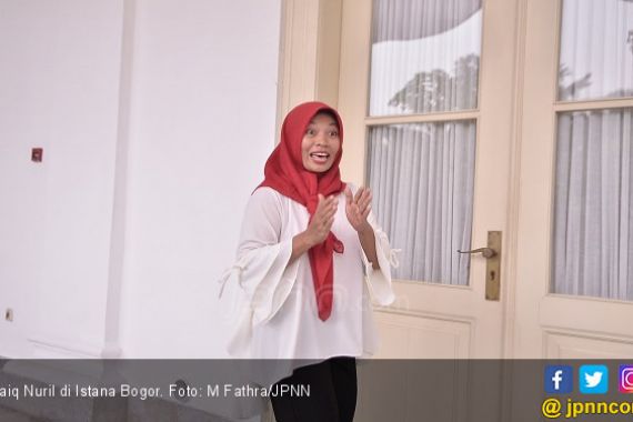 Cita-Cita Baiq Nuril Terwujud di Istana - JPNN.COM