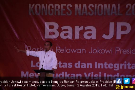 Jokowi Berterima Kasih Atas Kerja Keras dan Dukungan Bara JP - JPNN.COM
