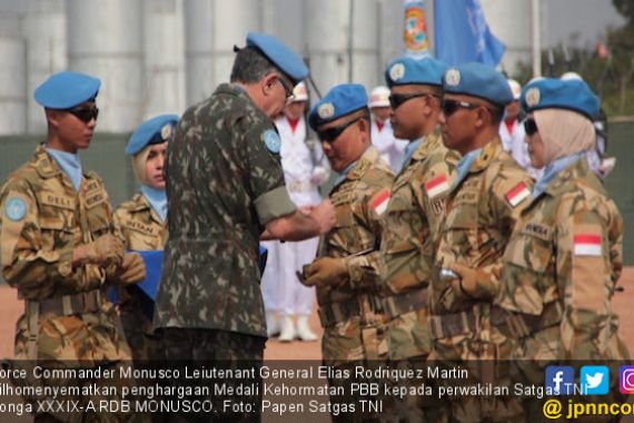 850 Prajurit TNI Dapat Medali Kehormatan PBB - JPNN.COM