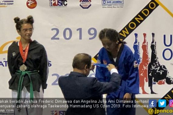 Jeshua dan Angelina Torehkan Prestasi Taekwondo di Negeri Paman Sam - JPNN.COM