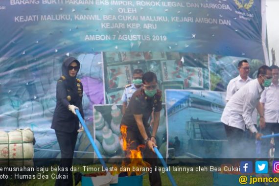 Wah, Ribuan Pakaian Bekas dari Timor Leste Ternyata Diselundupkan ke Ambon - JPNN.COM