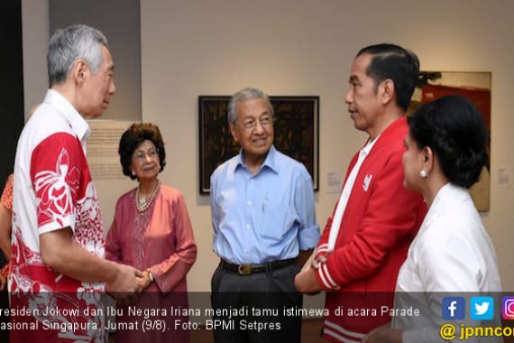 Lihat Nih, Jokowi dan Iriana Disambut Meriah Rakyat Singapura - JPNN.COM