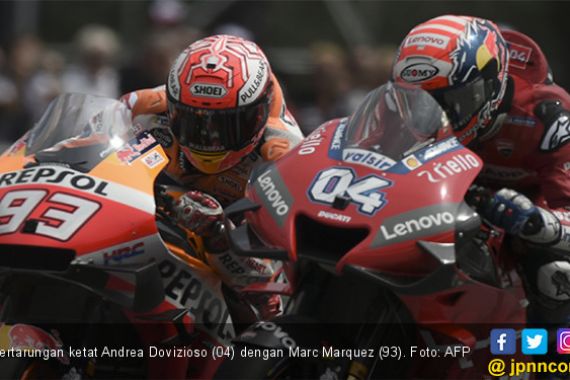 Mendebarkan, Dovi Kalahkan Marquez di MotoGP Austria - JPNN.COM