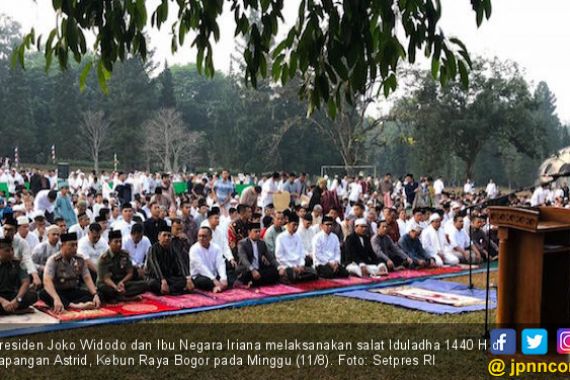 Pesan Jokowi Usai Salat Iduladha di Kebun Raya Bogor - JPNN.COM