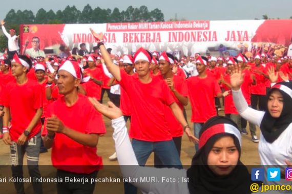 Warga Binaan Ikut Tari Kolosal Indonesia Bekerja dan Cetak Rekor MURI - JPNN.COM