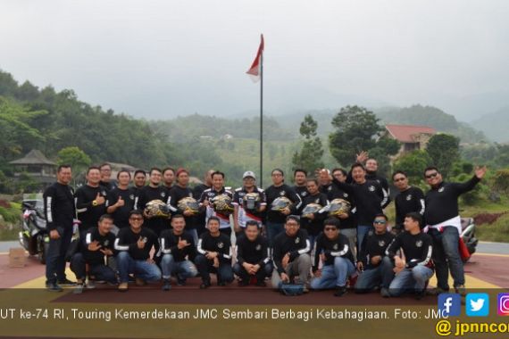 HUT ke-74 RI, Touring Kemerdekaan JMC Sembari Berbagi Kebahagiaan - JPNN.COM