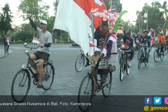 Gowes Nusantara 2019 di Bali Kampanyekan Bebas Sampah 2020 - JPNN.COM