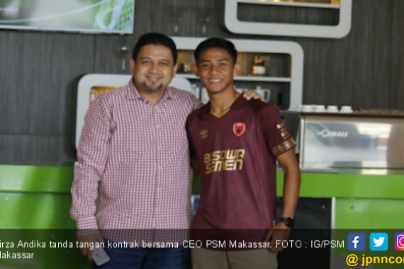 Komentar Pertama Firza Andika Setelah Resmi Berkostum PSM Makassar - JPNN.COM