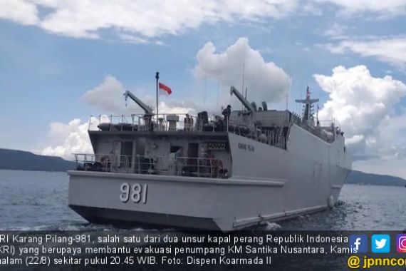 Dua Kapal Perang Sulit Evakuasi Penumpang KM Santika Nusantara, Begini Alasannya - JPNN.COM