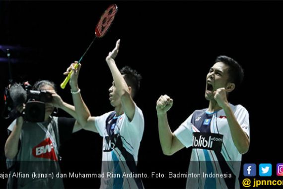 Fajar/Rian Ketemu Daddies di Semifinal Kejuaraan Dunia BWF 2019 - JPNN.COM