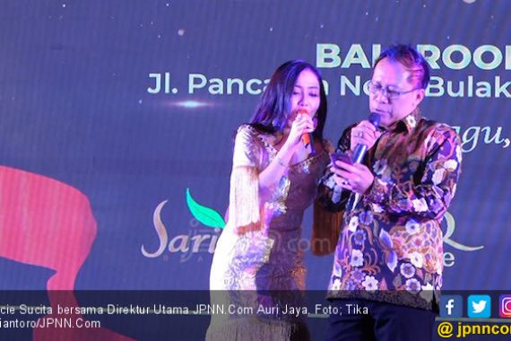 Duet Ucie Sucita dan Auri Jaya Meriahkan Gala Dinner JPNN.Com - JPNN.COM