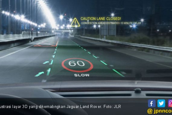 Jaguar Land Rover Kenalkan Layar 3D di Kaca Depan Mobil - JPNN.COM