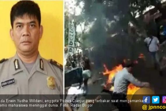 Ipda Erwin, Korban Pembakaran di Cianjur Meninggal Dunia - JPNN.COM