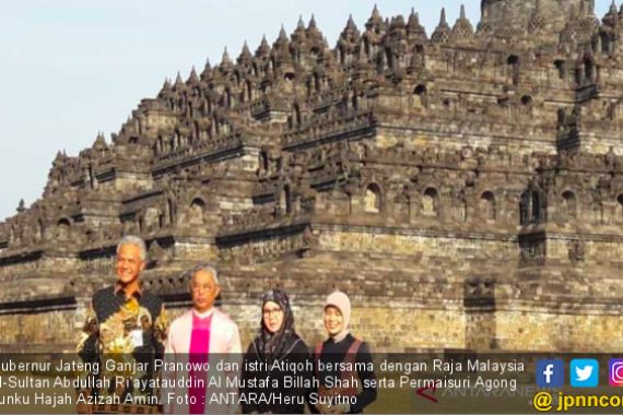 Raja Malaysia Kagumi Arsitektur Candi Borobudur - JPNN.COM