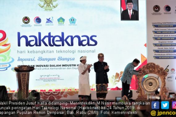 Hakteknas 2019 di Bali, Menteri Nasir: Menularkan Semangat Iptek dan Inovasi ke Daerah - JPNN.COM