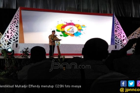 Tutup O2SN 2019, Mendikbud Joget Dangdut - JPNN.COM
