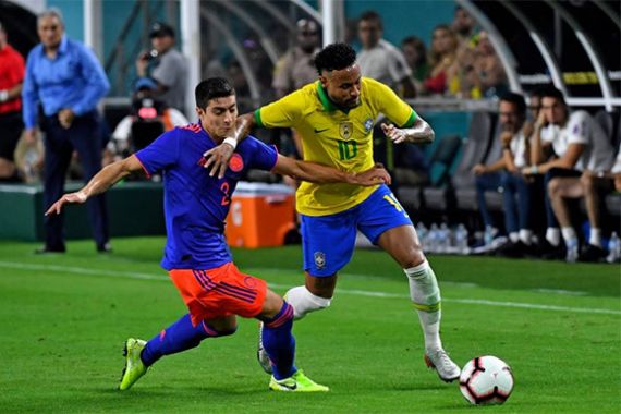 Brasil 2-2 Kolombia: Neymar Sumbang 1 Gol dan Minta 1 Penalti - JPNN.COM