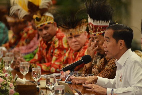 Temui Presiden Jokowi di Istana, Para Tokoh Papua Sodorkan 9 Permintaan - JPNN.COM